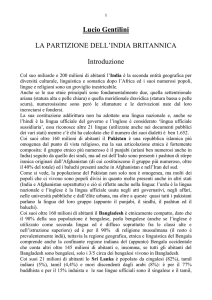 La partizione dell`India britannica