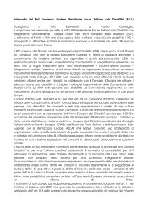 Intervento del Prof. Tommaso Daniele, Presidente Forum Italiano