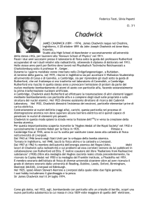 JAMES CHADWICK (1891 - 1974) James Chadwick naque nel