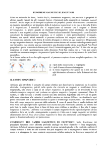 le sorgenti del campo magnetico - Laboratorio di fisica