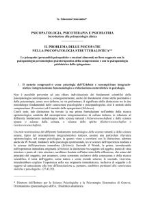 Il problema delle psicopatie nella psicopatologia strutturalistica