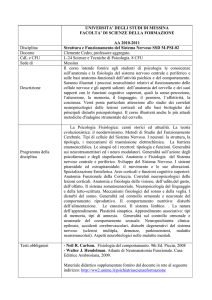Disciplina - Programma - Universita` degli Studi di Messina