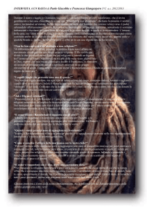 Intervista immaginaria a un rastafariano