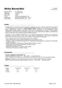 Dossier di competenze Italiano - Ordine ingegneri della Provincia di