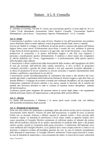 Statuto - Website ALS Cremella