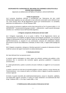Disciplinare - Assemblea legislativa. Regione Emilia