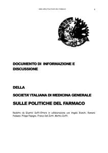 DOCUMENTO di INFORMAZIONE E DISCUSSIONE DELLA SI MG