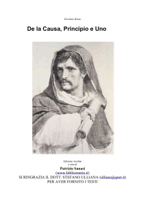 Giordano Bruno De la Causa, Principio e Uno Edizione Acrobat a