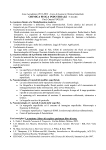 Anno Accademico 2011-2012 - Corso di Laurea in Chimica