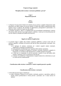 Proposta di legge regionale: “Disciplina delle