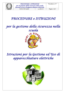 PROCEDURE e ISTRUZIONI