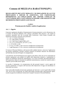 Regolamento ISEE 1 - Comune di MEZZANA RABATTONE