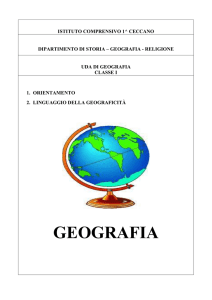 uda classe 1 geografia - Istituto Comprensivo Ceccano I