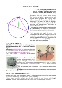 cartellone teorema di pitagora