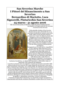 San Severino Marche I Pittori del Rinascimento a San Severino