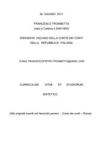 Francesco Trombetta (Ref.coord. Comm. legale curriculum