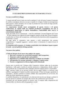 BOZZA DI “MANIFESTO” ACI - Confcooperative Campania
