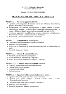 programma matematica 2at