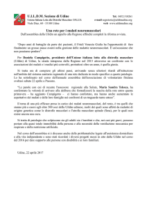 U.I.L.D.M. Sezione di Udine Tel. 0432.510261 Unione Italiana Lotta