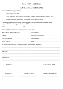 Cartella Clinica ADI contratto assistenziale pag. 1