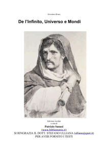 Giordano Bruno De l`Infinito, Universo e Mondi Edizione Acrobat a