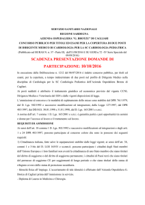 Scarica il Bando di Selezione - Dir. Med. Cardiologia Pediatrica