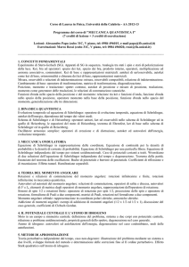 Universita` della Calabria - Corso di Laurea in Fisica - III - INFN-CS