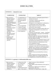 Scienze della Terra - Competenze