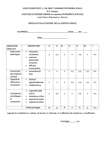 Griglie scritto e orale