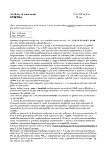 Medicina di laboratorio Prof - Digilander