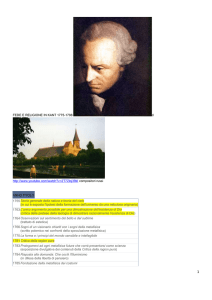 appunti di fede e religione in Kant