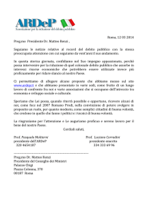 Dr. Matteo Renzi - Presidente Consiglio Ministri