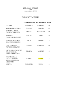 Coordinatori e segretari dipartimenti