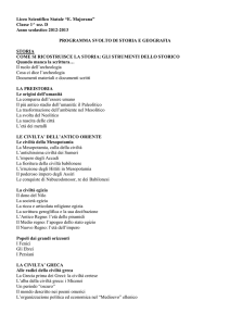 Programmi svolti anno scolastico 2012-2013