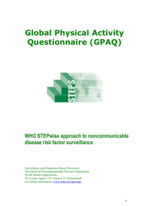 GPAQ versione 2 - World Health Organization