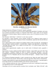 Palma: albero, uccello, mano - Parrocchia di San Martino a Mensola