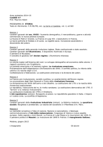 Anno scolastico 2014-15 CLASSE 4 F Prof. Maurizio Adani