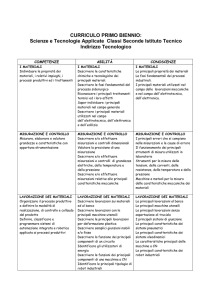 scienze e tecnologie applicate biennio