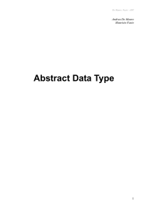 Abstract Data Type - Politecnico di Torino