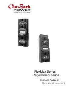 FlexMax Series Regolatori di carica (FlexMax 80, FlexMax 60