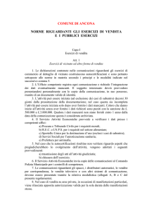 Comune di Ancona (Regolamento Commercio Sede Fissa)