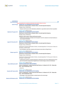 Europass CV - Dipartimento di Sanità Pubblica e Malattie Infettive
