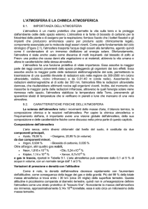 l`atmosfera e la chimica atmosferica
