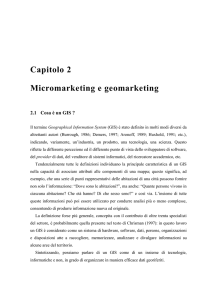 Micromarketing e geomarketing 1 Capitolo 2 Micromarketing e