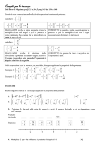 Compiti per le vacanze: Dal libro di Algebra: pag.125 n.3,4,5 pag