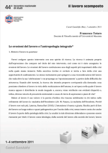 (Rm), 2 settembre 2011 Francesco Totaro Docente di Filosofia