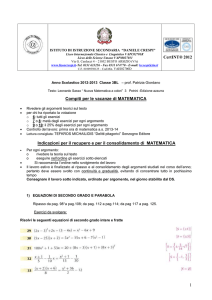 matematica - Liceo Daniele Crespi