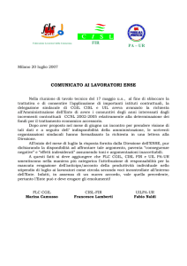 comunicato unitario - FLC CGIL Lombardia
