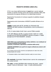 PRODOTTO INTERNO LORDO (PIL)