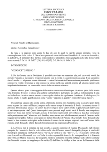 lettera enciclica - Parrocchia Sant`Antonio di Padova